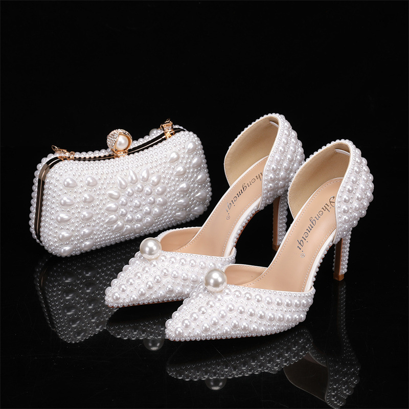 Luxury Bags For You - Tas en schoenenset voor dames Parel