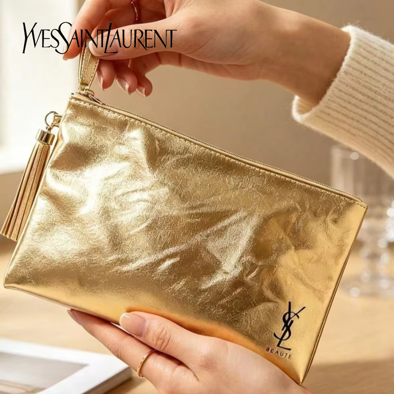 Luxury Bags Ysl - YSL Gouden Cosmetiktas, Draagbare Waterdichte Multifunctionele