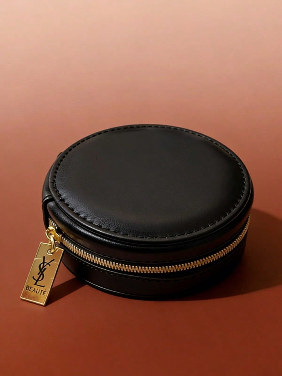 Luxury Bags Ysl - YSL Zwarte Ronde Multifunctionele Cosmetische Tas