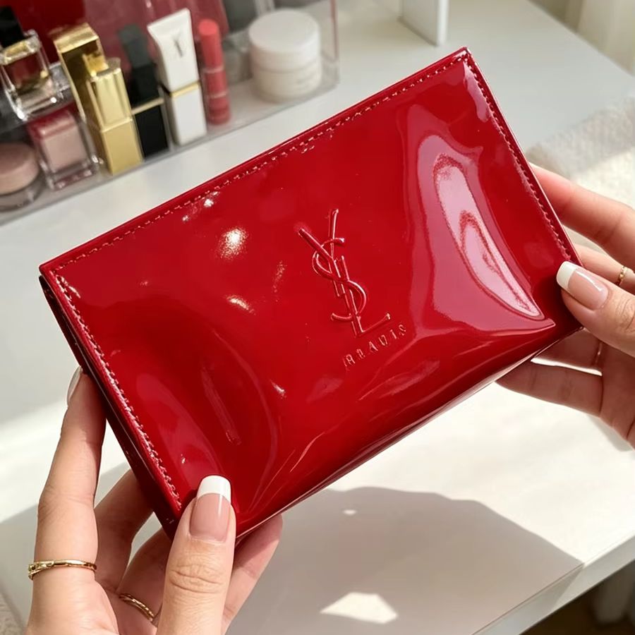 YSL Rode Lakleren Cosmetiktas  - Luxury Bags Ysl recensie en prijs