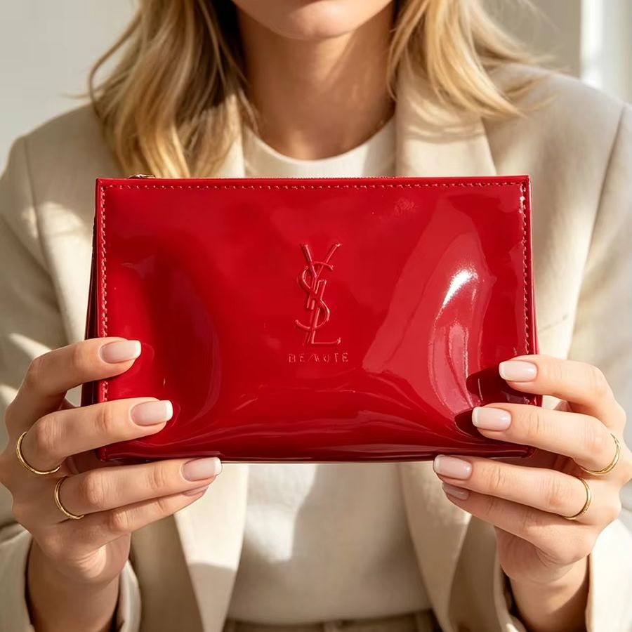 YSL Rode Lakleren Cosmetiktas  - Luxury Bags Ysl recensie en prijs