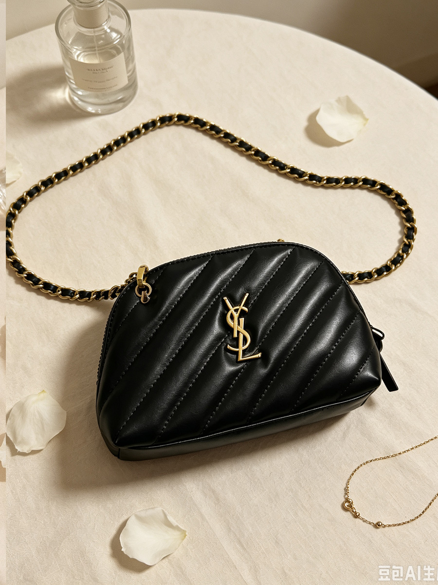 YSL Zwart Gestreepte Leren Mak - Luxury Bags Ysl recensie en prijs