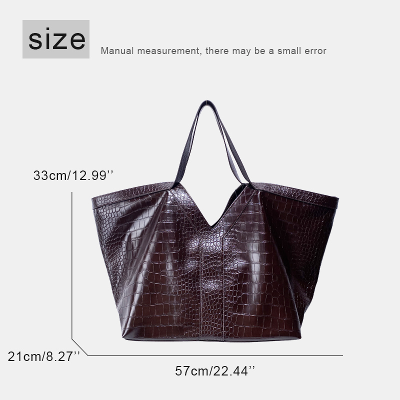 Oversized Tote Bags met krokod - Luxury Bags Of 2026 recensie en prijs