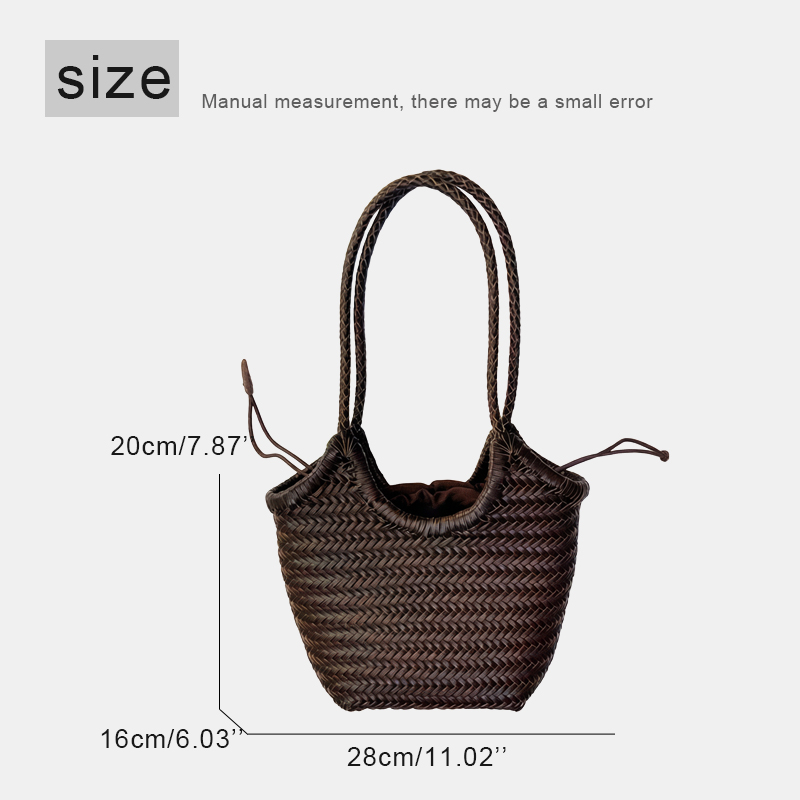 Handgeweven lederen draagtasse - Luxury Bags Of 2026 recensie en prijs