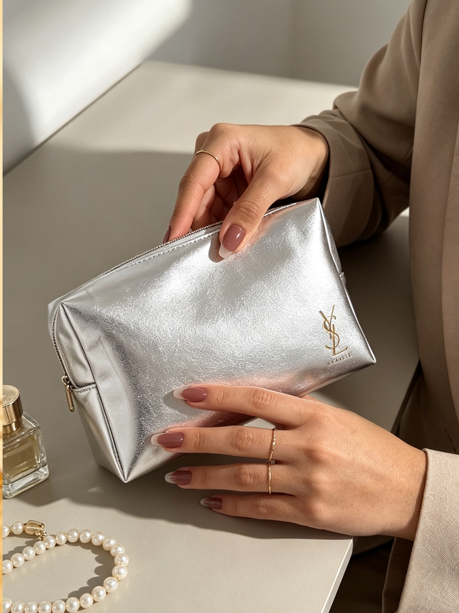 YSL Metallic Zilver Kunstleer  - Luxury Bags Ysl recensie en prijs