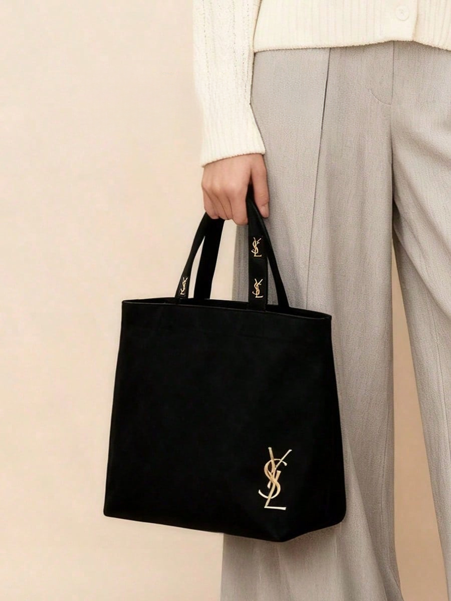 YSL Zwarte Borduurwerk Logo Ca - Luxury Bags Ysl recensie en prijs