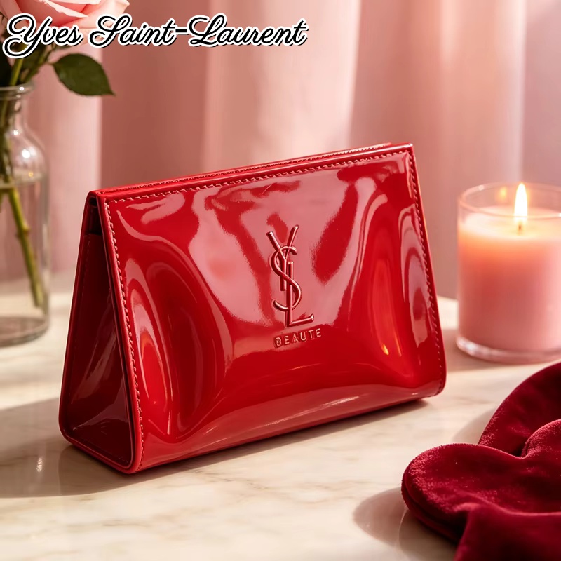 YSL Rode Lakleren Cosmetische  - Luxury Bags Ysl recensie en prijs